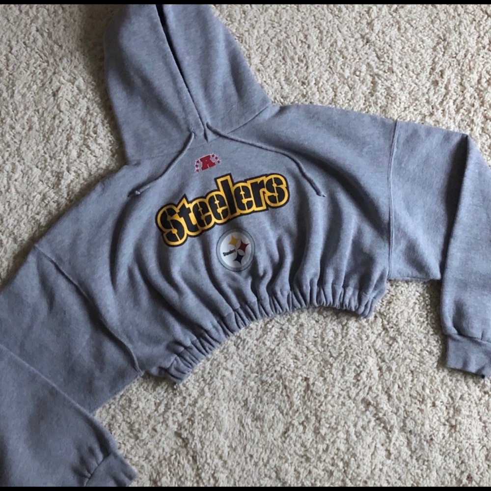 NFL Pittsburgh Steelers cropped hoodie sweatshirt